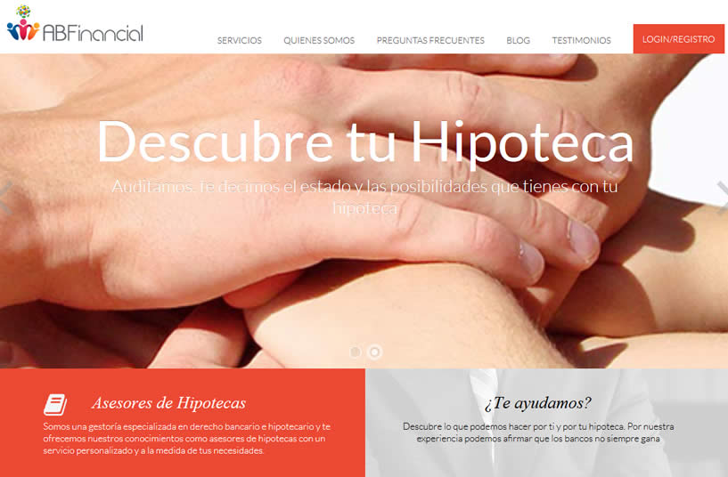 Nueva web con estudio hipotecario