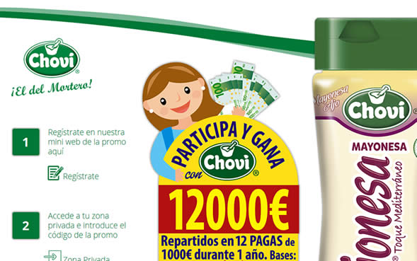 Campaña promoción 12 pagas con Choví