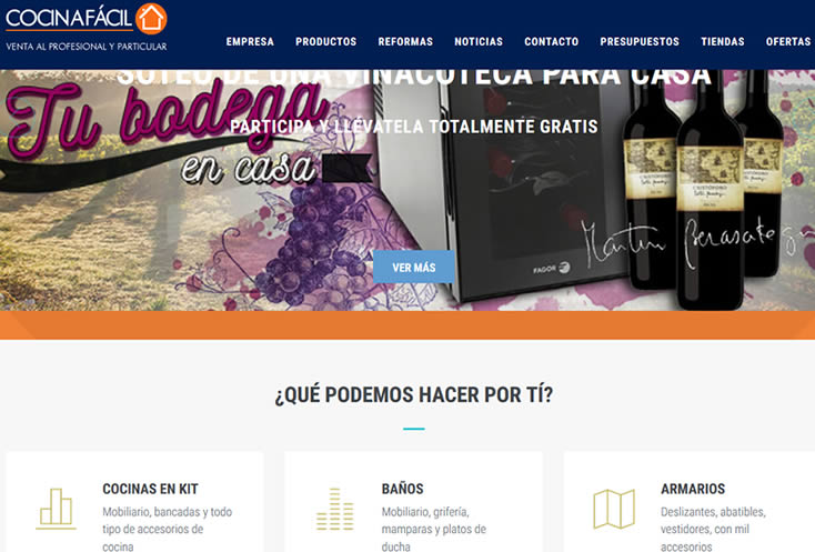 Nueva web para Cocina Fácil